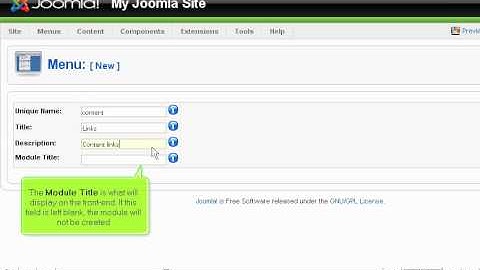 How to use the Menu Manager in Joomla - Joomla Tutorials