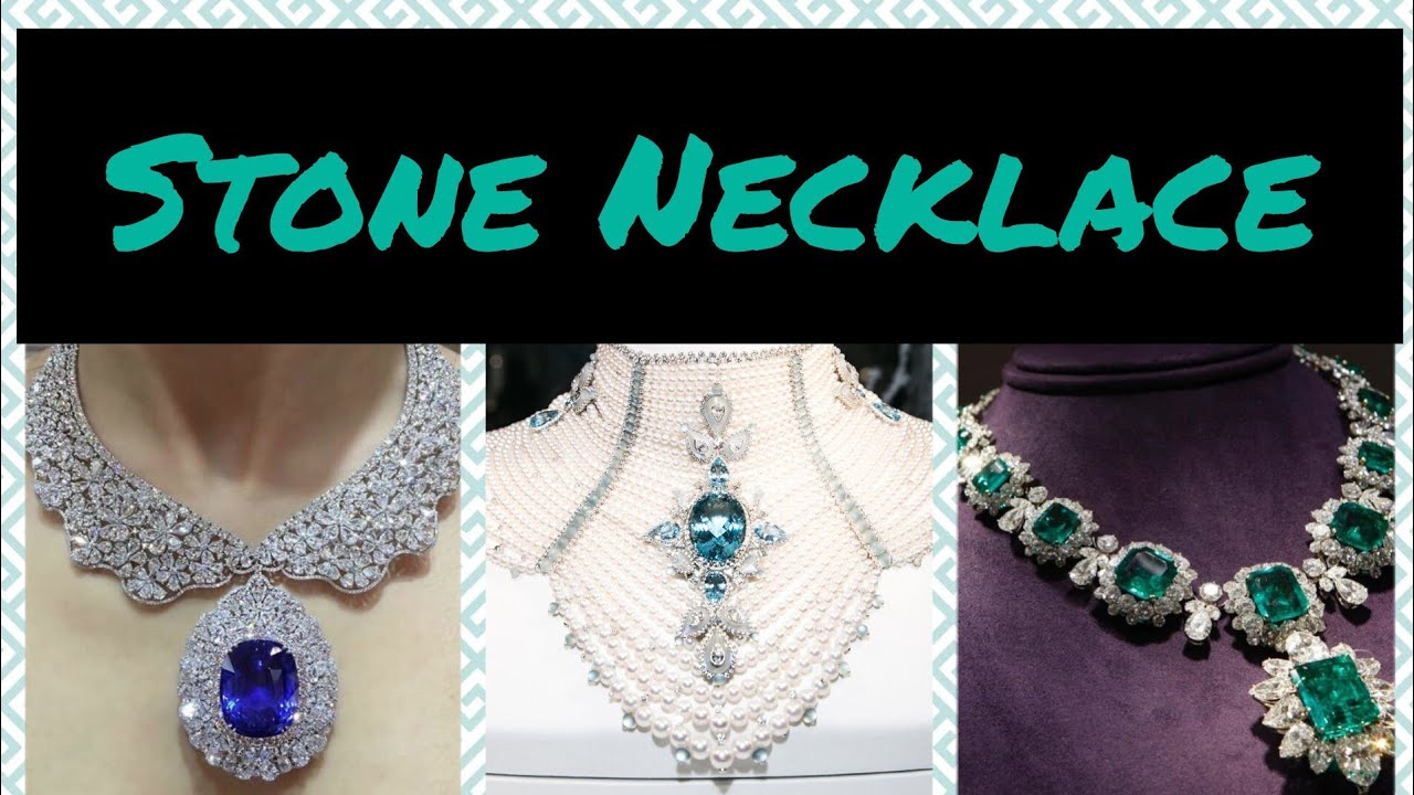 Most Trending Stone Necklace Rubby Stone Necklace Designs for Girls