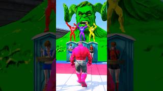 Red Hulk Saves His Superhero Girlfriends from Venom in GTA V 💪🕷️💥