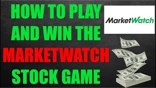 In this video, i show you how to play (and win) the marketwatch stock
market game. game is a paper trading where players are given $100,000
digital...