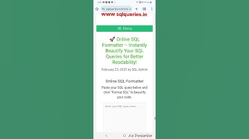 🔥 Instant SQL Query Beautifier! Best Free Online SQL Formatter 💻✨