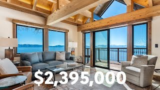 Explore this $2,395,000 lakefront townhome on Lake Tahoe | Cinematic Real Estate Video