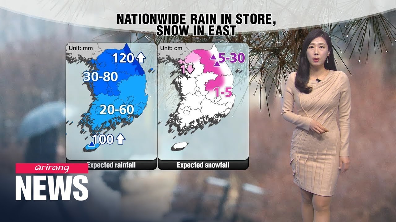 [Weather] Rainy Tuesday, snow in east with bearable winter temps