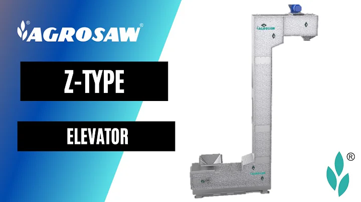 Animation of Z  shape bucket elevator for seeds & grains