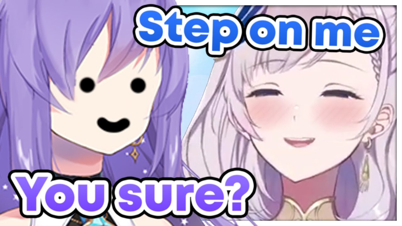 Moona literally stepped on Reine during their off-collab...