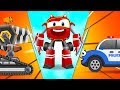 Bob the police car chase thief cartoon rhymes for kids