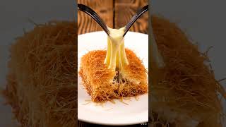 ASMR Kunafa Cheese Pull: Scrrch, Vvvvvvp, Tink! 🧀🎧 #Shorts