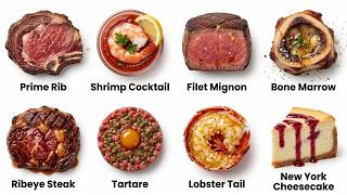 Every American Steakhouse Food Explained in 13 Min