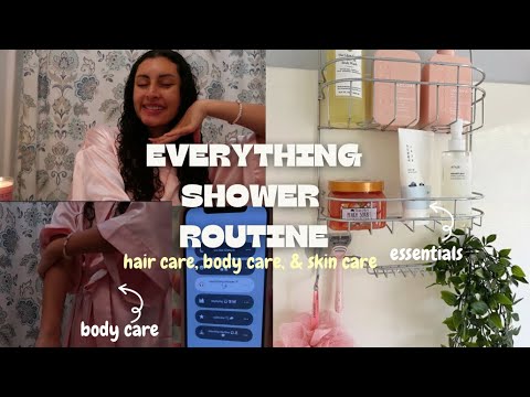 MY EVERYTHING SHOWER ROUTINE| body care, skin care, & hair care - YouTube