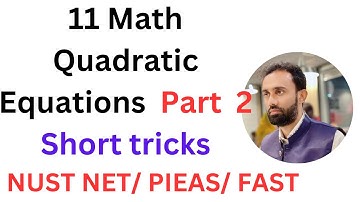 Math Short Tricks for Entry Test Preparation NUST NET/ FAST/ PIEAS/ GIKI/ NTS NAT