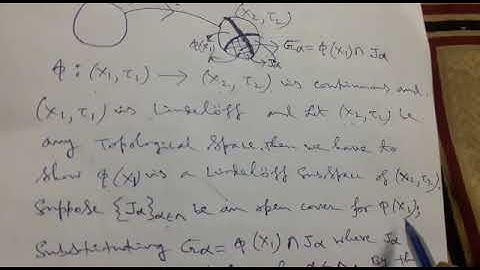Topology |  continuous image of a Lindelòff space is Lindelòff