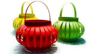How to make a Paper Lantern | Ramadan Home Decoration DIY | Ramadan decoration ideas 2021 