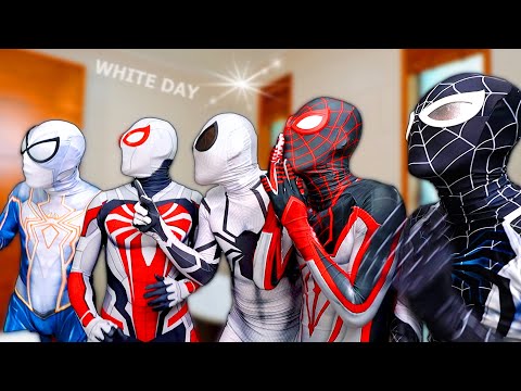 PRO 6 SPIDER-MAN & SPIDER-GIRL || New White Color SuperHero Suit So Good ( Comedy Action Video )