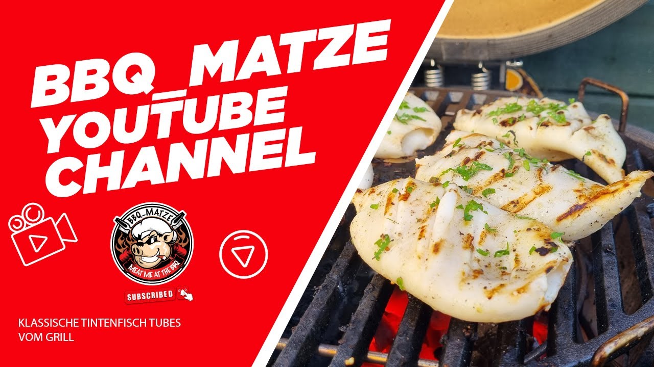 #4 Tintenfisch Tuben zubereitet auf dem The Bastard Urban Compact - Keramikgrill - BBQ - Grillen