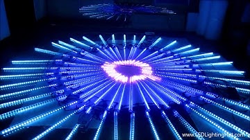 LEDLightingHut DMX 512 Digital RGB 3D LED Meteor Tube