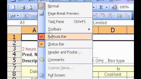 Microsoft Office Excel 2003 Insert a graphic in a header or footer