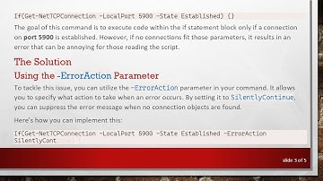 How to Check if Get-NetTCPConnection Object Exists in PowerShell