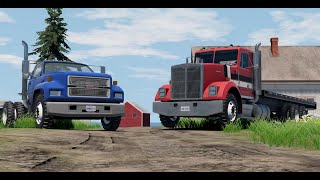 Gavril MD vs Gavril T Series Offroad Battle. (Beamng.drive)