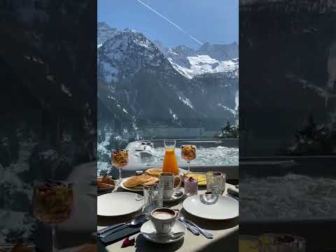 Mountain breakfast in Italy!🍳#shorts