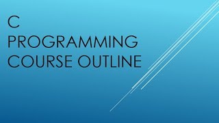 FAWS Academy | C Programming: Course Outline screenshot 3