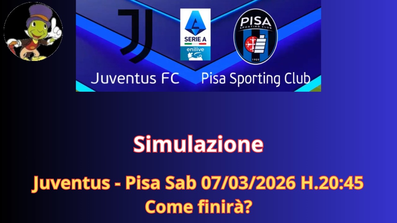 Juventus - Pisa Sab 07/03/2026 H.20:45