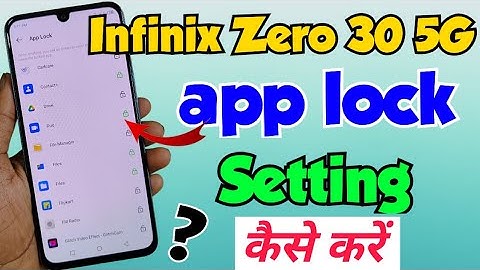 infinix zero 30 5g app lock | infinix Zero 30 me App lock kaise lagaye | infinix zero 30 app lock