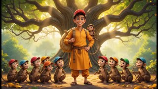 Information 🐵 Naughty Monkeys and Smart Cap Seller | Moral Story for Children | Bedtime Story Read Aloud News