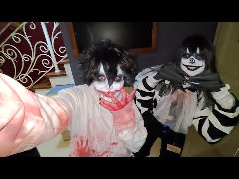 Cosplay performance Creepypasta // Jeff the Killer & Laughing Jack