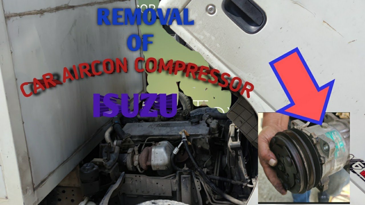 CAR AIRCON COMPRESSOR REMOVAL YouTube