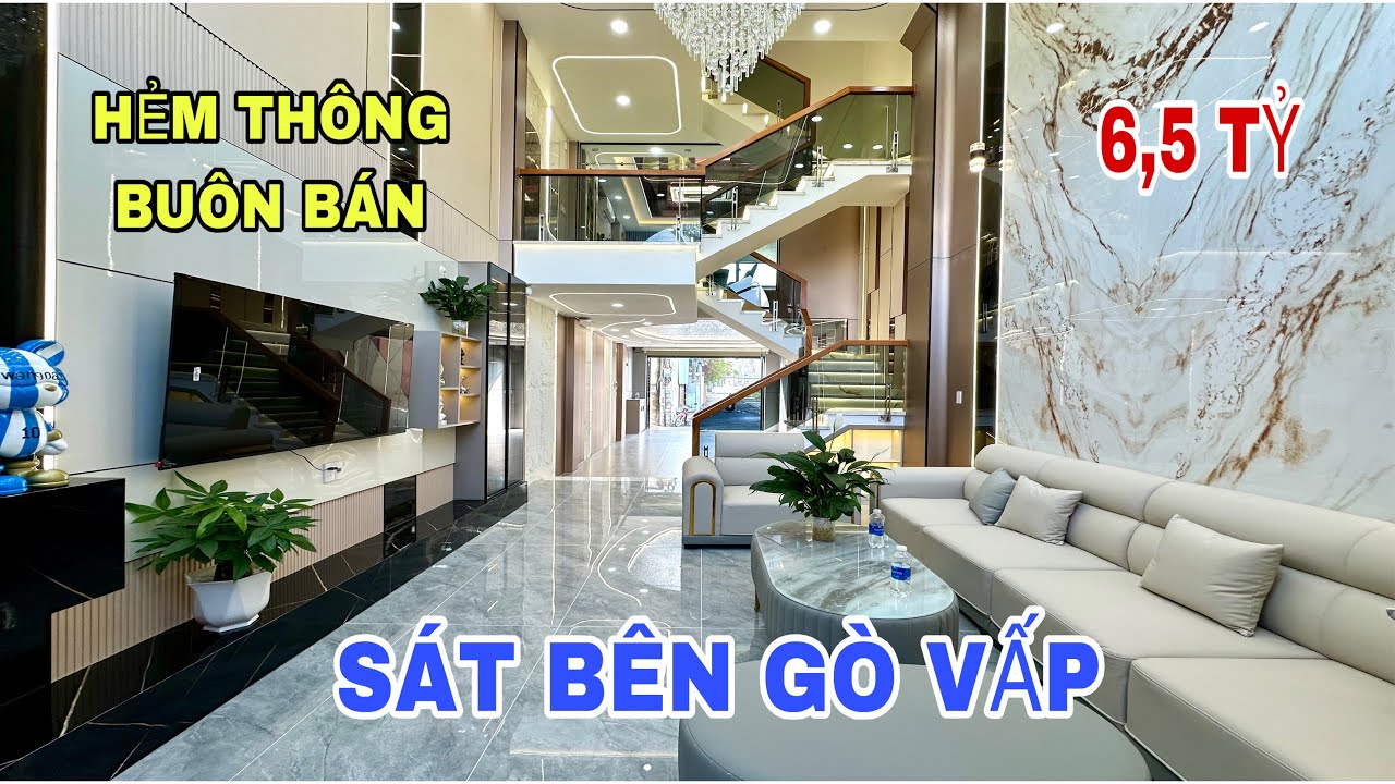 Band nhà quận 12 (4001) nhà hẻm thông buôn bán giá chỉ 6,5 tỷ tặng kèm full nội thất cao cấp