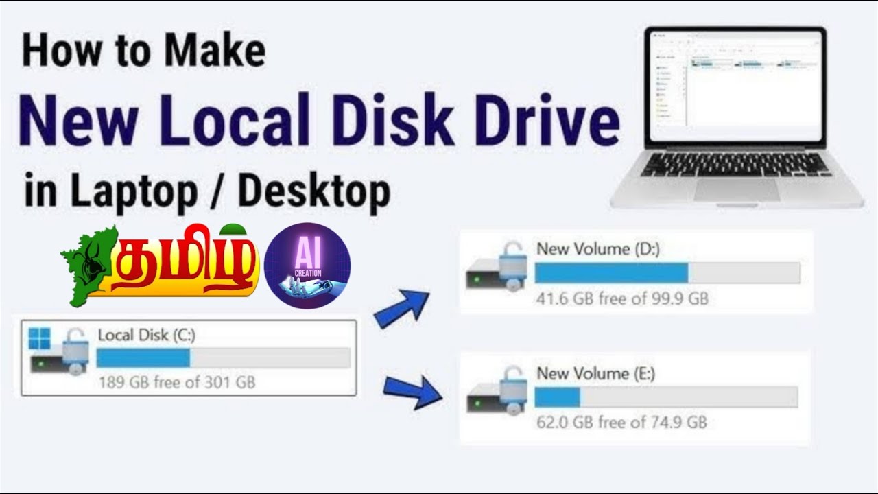 How to Create New Volume Disk in Windows 11 || SSD Storage Expend in ...