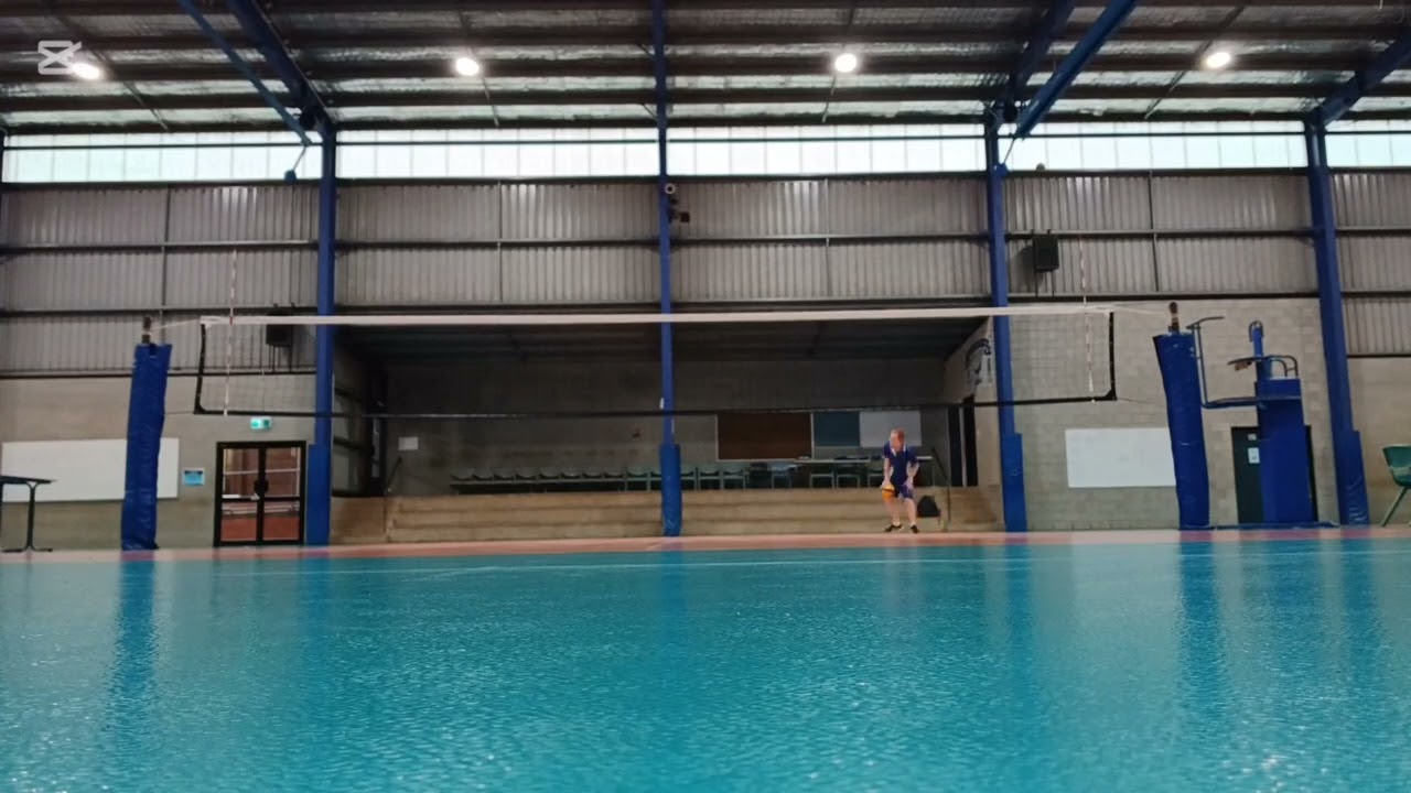 Jump top spin serve practice day 1