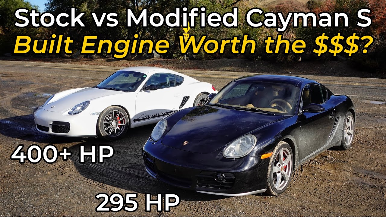 Stock vs 400HP 4.0L Porsche Cayman S - Head to Head Review!