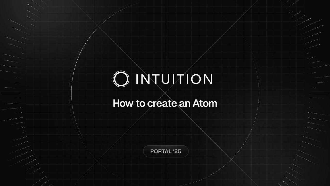 How to Create an Atom | Intuition Systems Portal Tutorial - YouTube