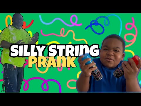Epic Silly String PRANK on PaPa! 😂