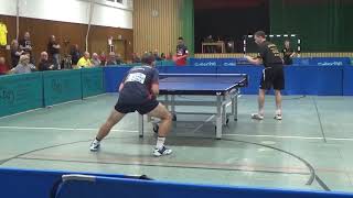 Zaus vs Kleinert Defensiv 1 Zoom 20180928 Effeltrich vs GruenwettersbachTable Tennis Germany League
