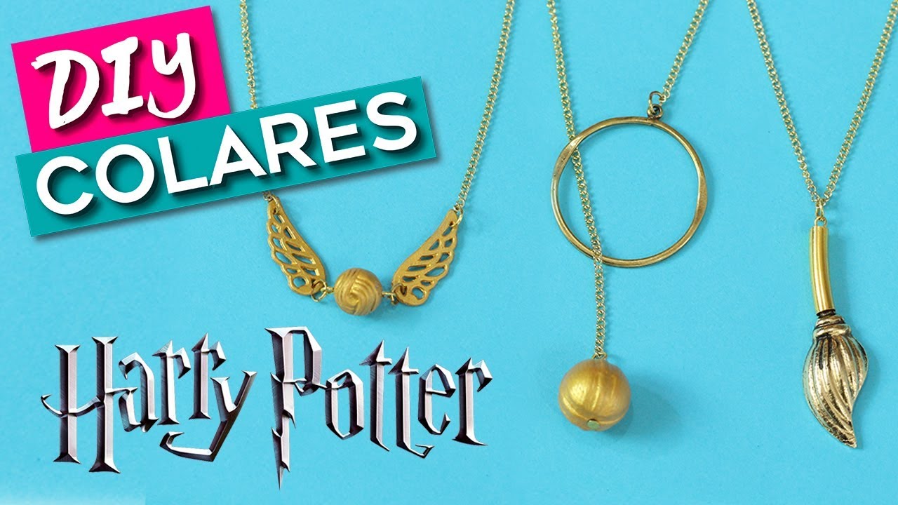 DIY COLAR DA AMIZADE HARRY POTTER | 3 Ideias de colares QUADRIBOL | Do Sofá