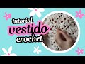 Vestido de novia hecho de crochet