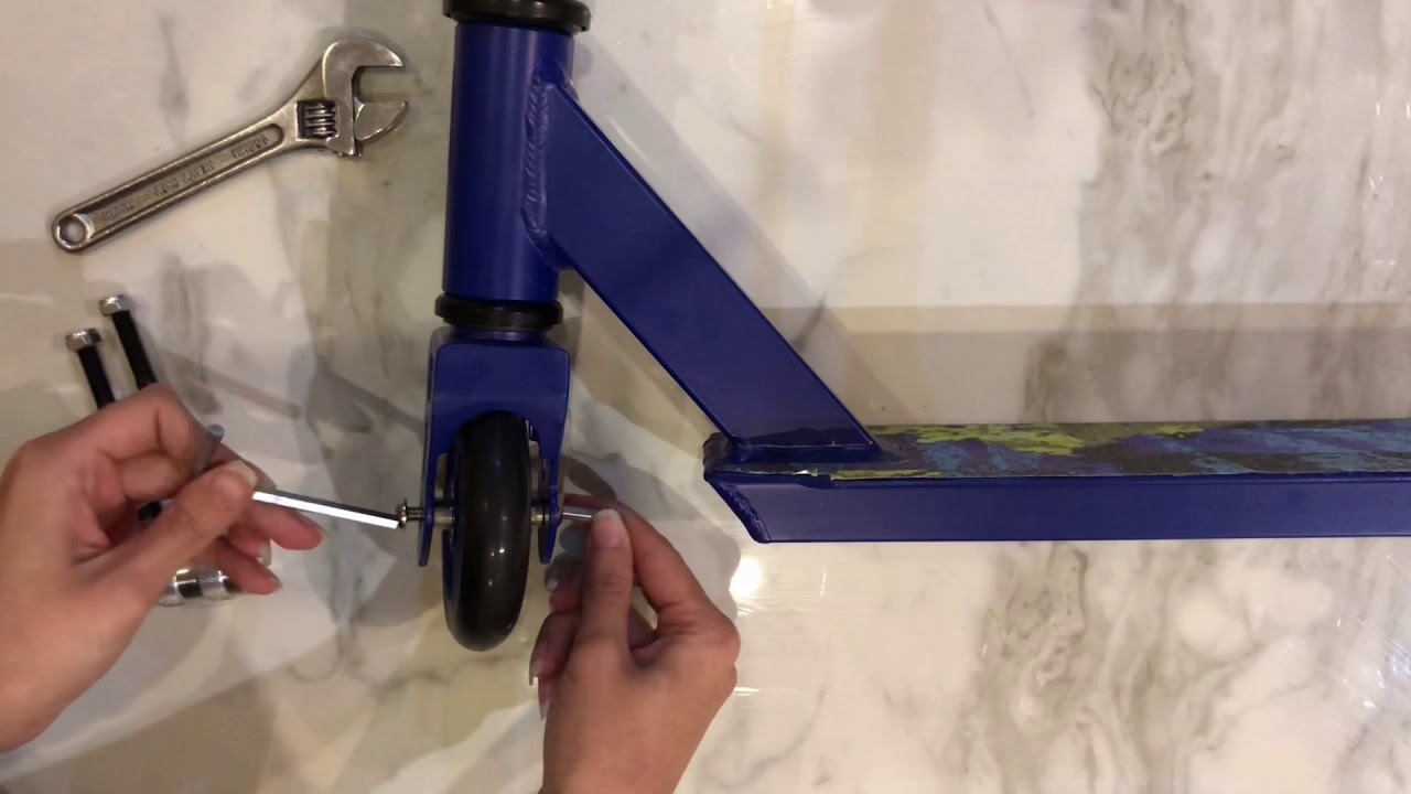 Fitting Stunt Pegs Stunt Scooter BOLDCUBE Scooter YouTube