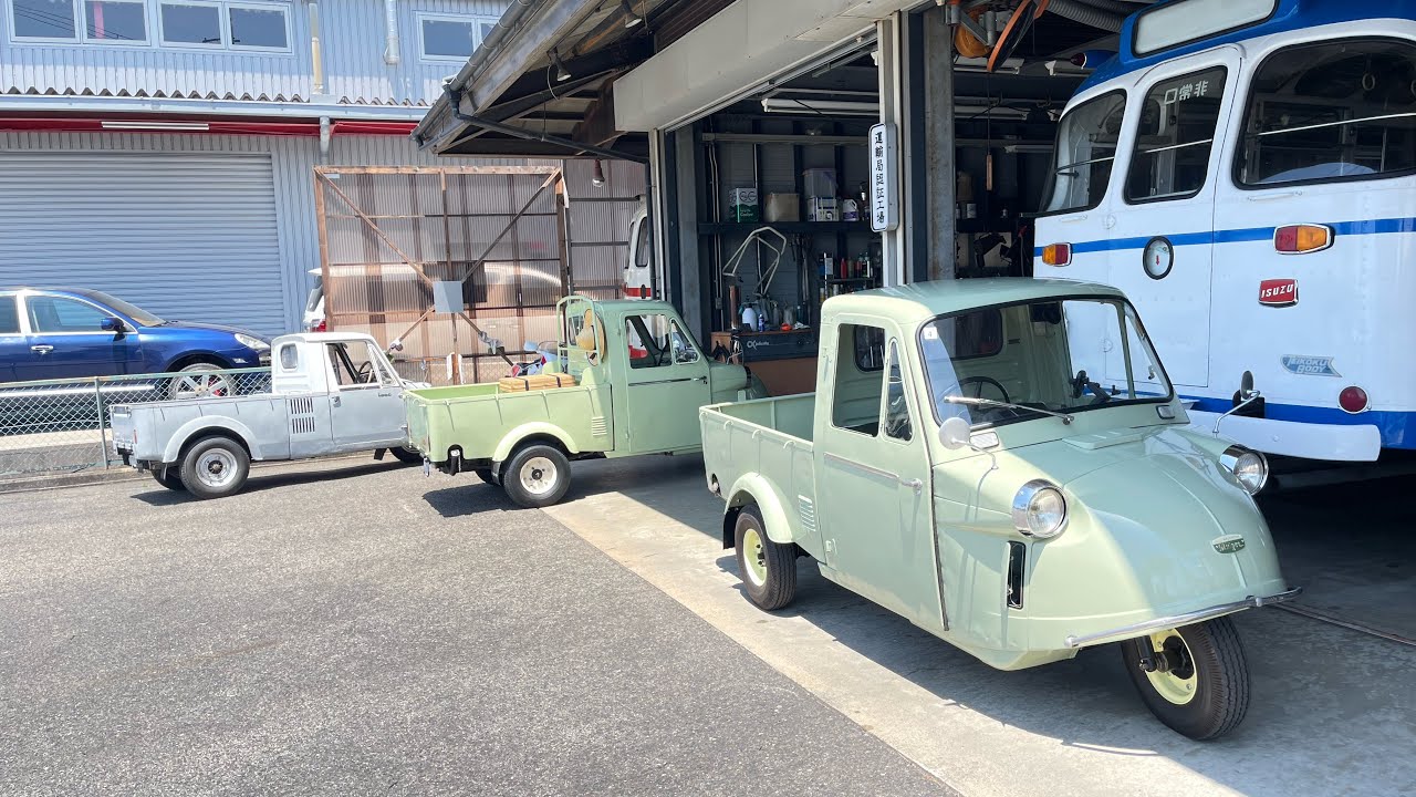 ミゼット！midget！ 三輪 ダイハツ レトロ 昭和 japan 日本 稲村