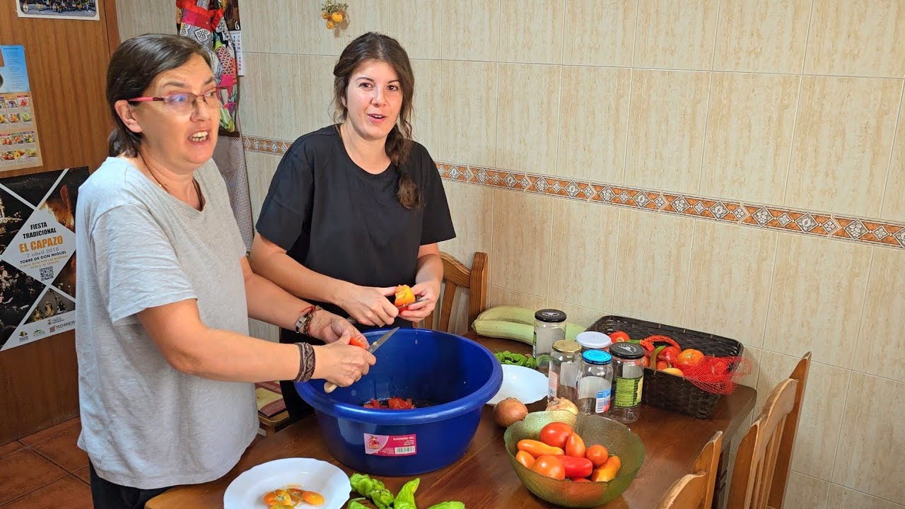 Embotando tarros de conservas, hay que prepararse