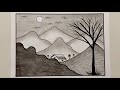 How to draw house 🏠 prakratik drishya chitra banana sikhayen | house drawing 