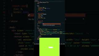 Animated Search bar using HTML and CSS #htmlcss #coding #webdevelopment