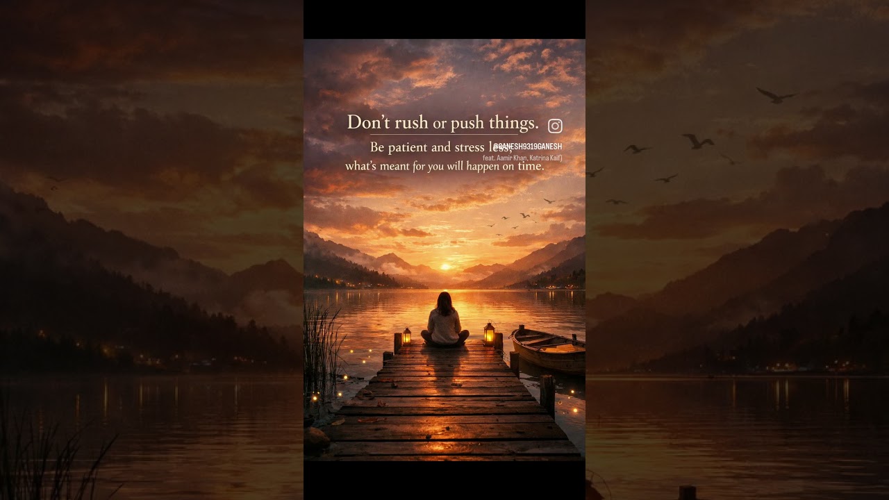 Everything will happen at right time 