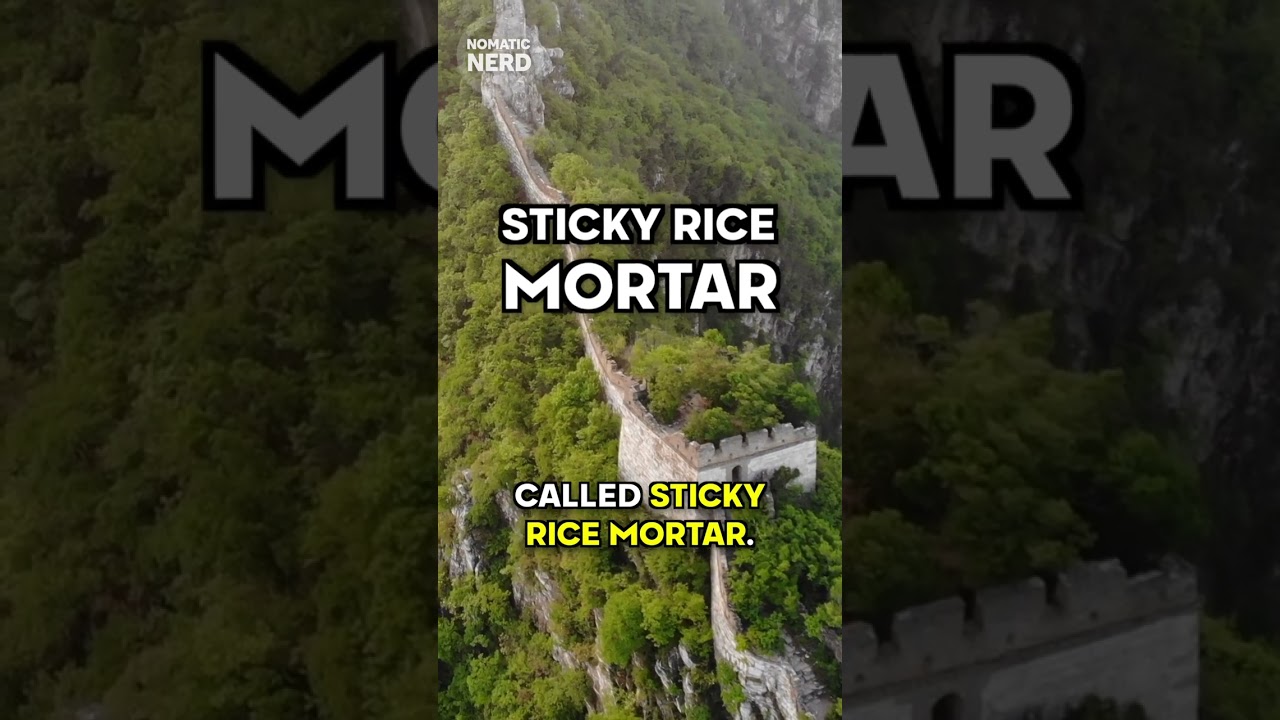 The Great Wall of China Was Made With Sticky Rice... 🍚🤯