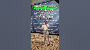 AMAZON AGENCIES when they were able to scrape a goldmine of Amazon seller email addresses