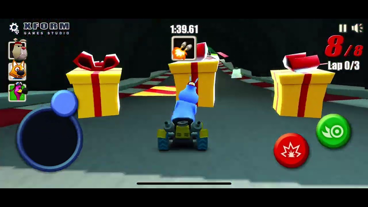 Go Kart Go Ultra! Rhino Bert 💙💙 (Practicando los doble nitros con Rhino Bert 🦏🦏💙💙)