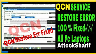 QCN Qfile Service Restore backup Error Fixed Soloution Online Install Prograame AttockSharif screenshot 5