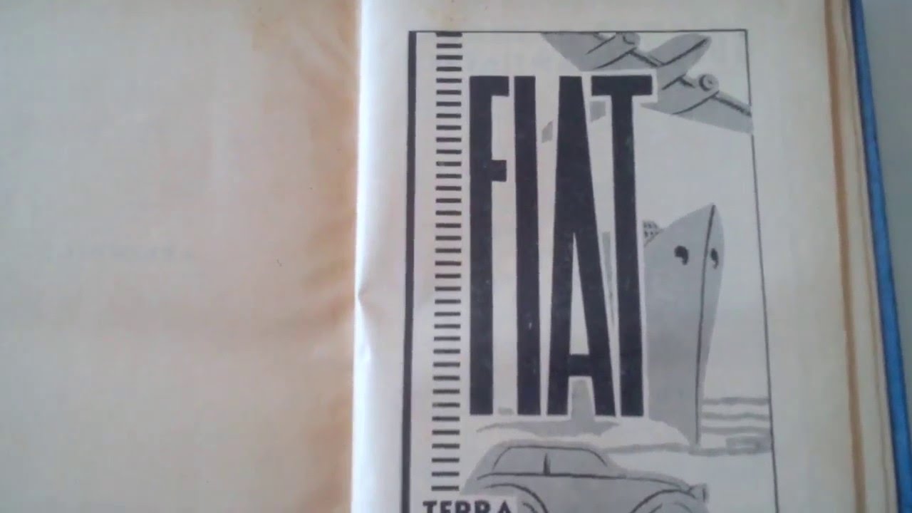 1940 Pubblicità cartacea Fiat ( Era Italiana)