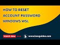 How to Reset Password for Ubuntu in WSL | Reset Ubuntu Linux Password on WSL